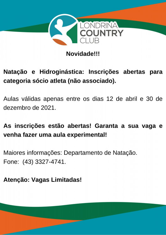NATAÇÃO  NOVAS TURMAS PARA NÃO SÓCIOS (5)